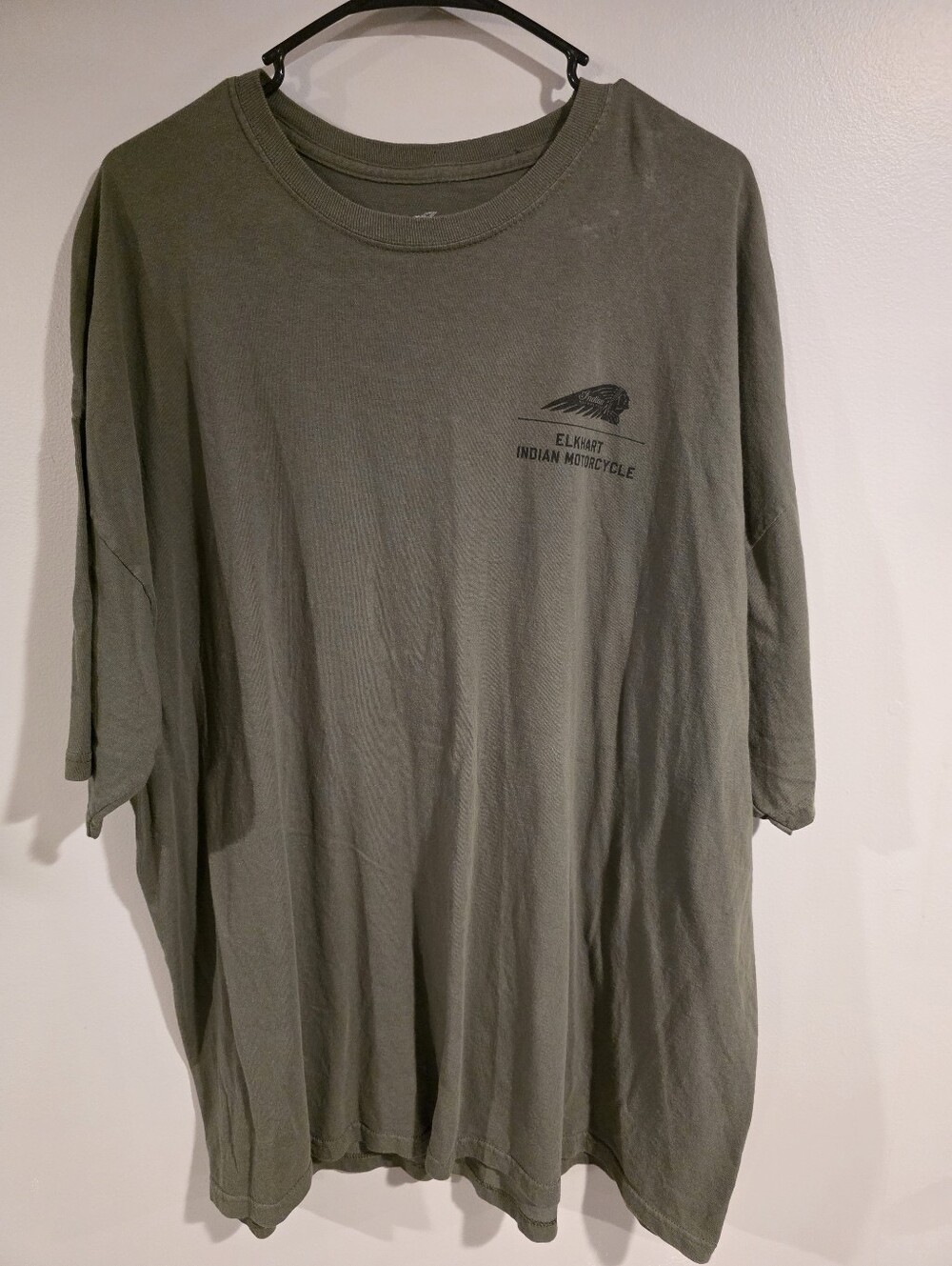 Elkhart Indian Motorcycle Olive Short-Sleeve Crew Tee